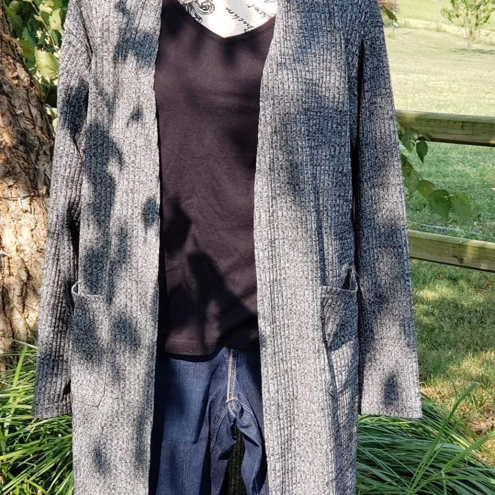 Patch Pocket Rib-knit Cardigan - Picture 6 of 6